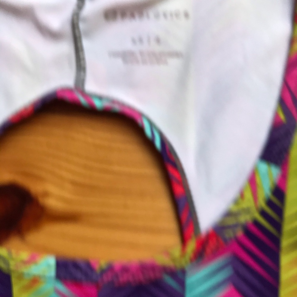 Fabletics Multi-Color Chevron Open Back Tank Top,… - image 4